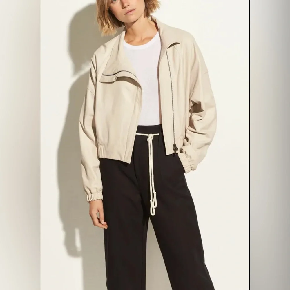 NWT $1250 Vince Asymmetrical Leather Jacket Coat